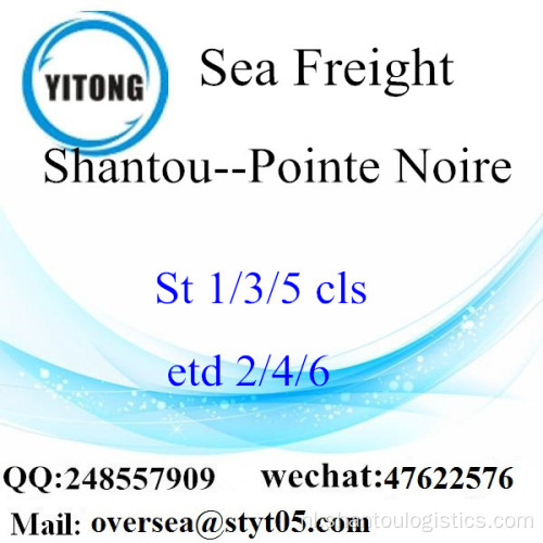 Haven Shantou LCL consolidatie naar Pointe-Noire